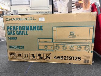 Char-Broil Performance Series Black and Silver 5-Burner Liquid Propane Gas Grill with Side Burner
