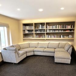 **FREE DELIVERY** Gray Vintage Sectional couch