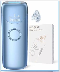 ICE-COOL IPL Hair Removal Device 999999 Flashes 9 Settings 13J Ice Cool Blue