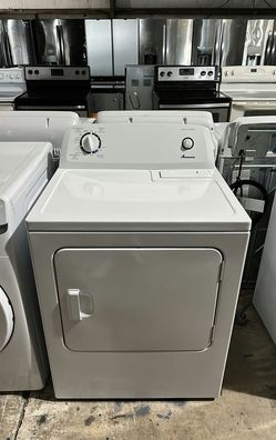 Amana White Basic Dryer - Automatic Dry