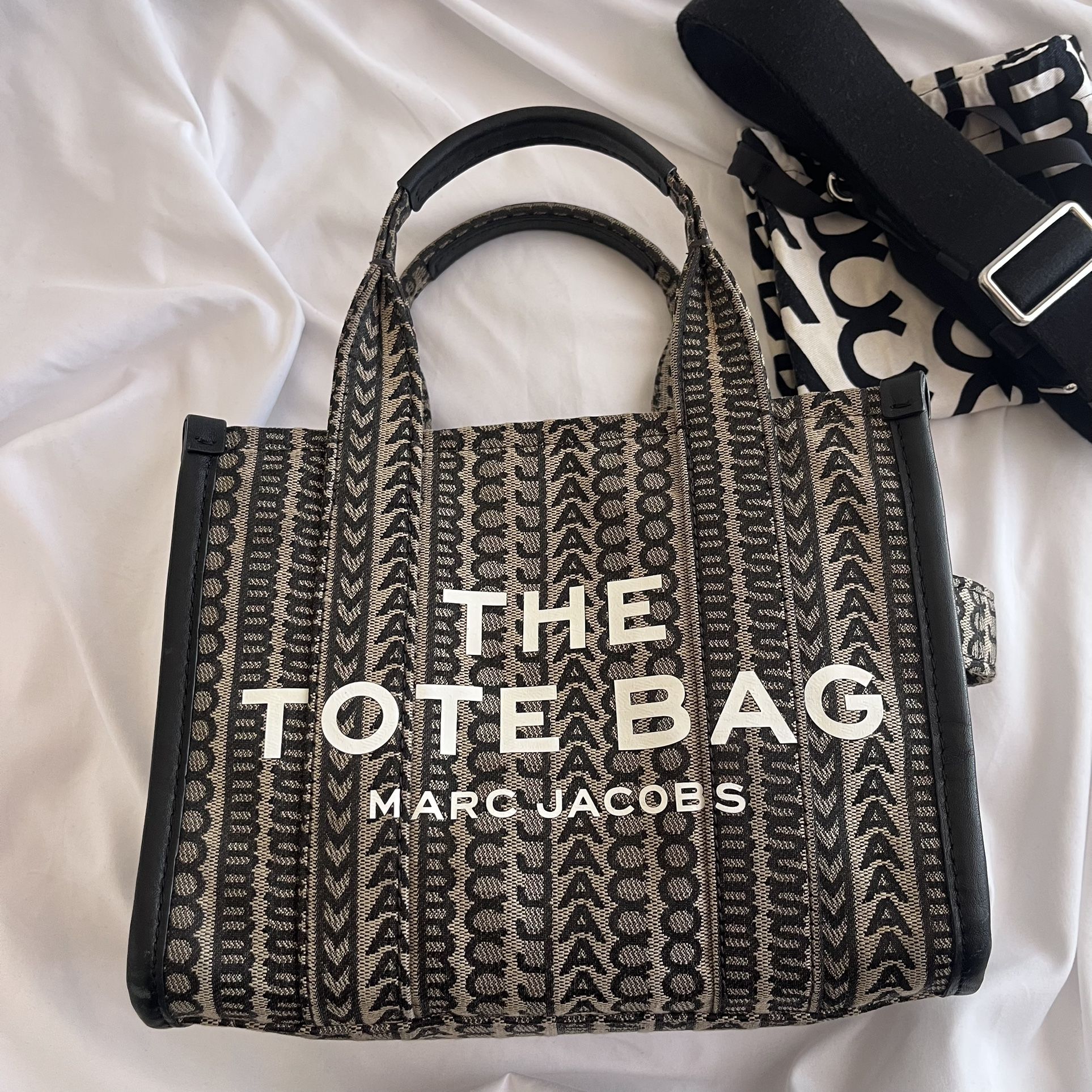 Marc Jacobs The Monogram Small Tote Bag With Shoulder Strap & Dust Bag