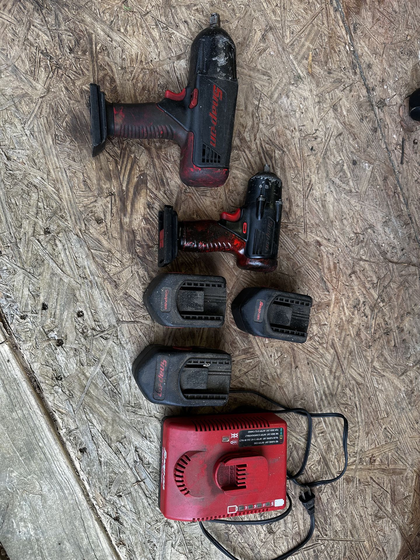 Snap-On 3/8 & 1/2 Impact Drivers, Batteries and charger