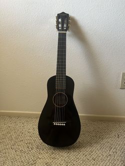 carlo robelli black acoustic guitar mini