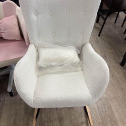 New white rocking chair