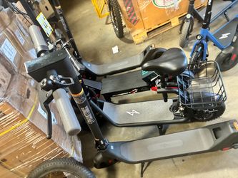 Phantom Electric Scooter with Seat and Basket