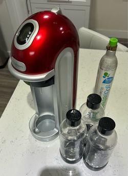 SodaStream Soda Maker + Bottles + Cylinders