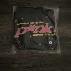 Black/Pink Spyder Hoodie