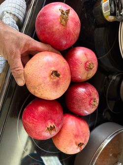 Fresh organic Pomegranates