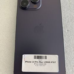 Iphone 14 Pro Max 128GB AT&T