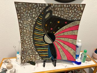 Handmade Mosaic Mixed Media Wall Art Panel