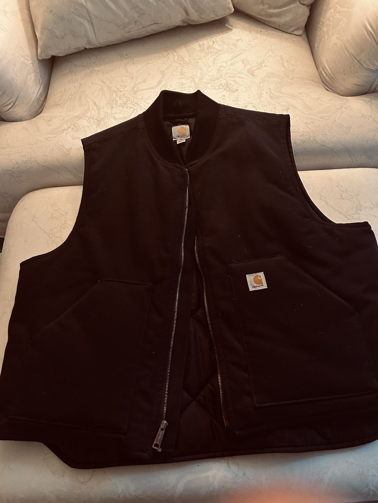 CARHARTT MEN’S BLACK XXL DUCK BARN WATERPROOF VEST