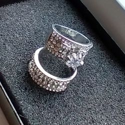 2pc Exquisite Wedding Bands for Her