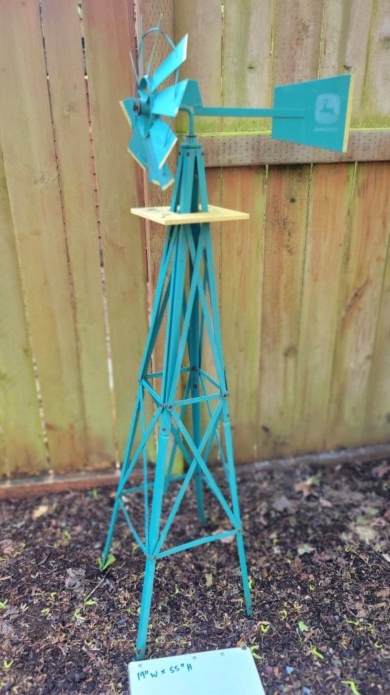 Metal Windmill, Garden Art Decor