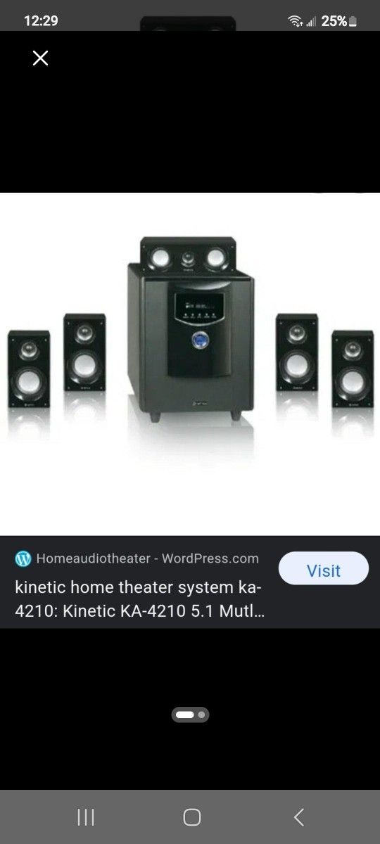 KINETIC SURROUND SOUND SPEAKER SYSTEM 