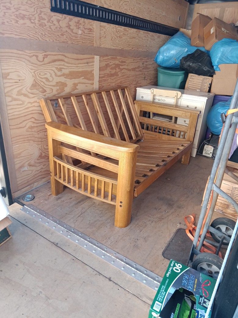 Real Wood Futon Sofa Really Nice Condition
