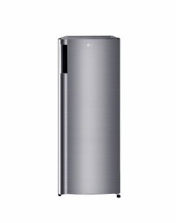 6.0 cu. ft. Single Door Refrigerator with Inverter Compressor and Pocket Handle in Platinum Silver