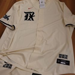 MLB Texas Rangers (Jacob deGrom) Men's Replica Baseball Jersey