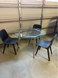 Circular Glass Table