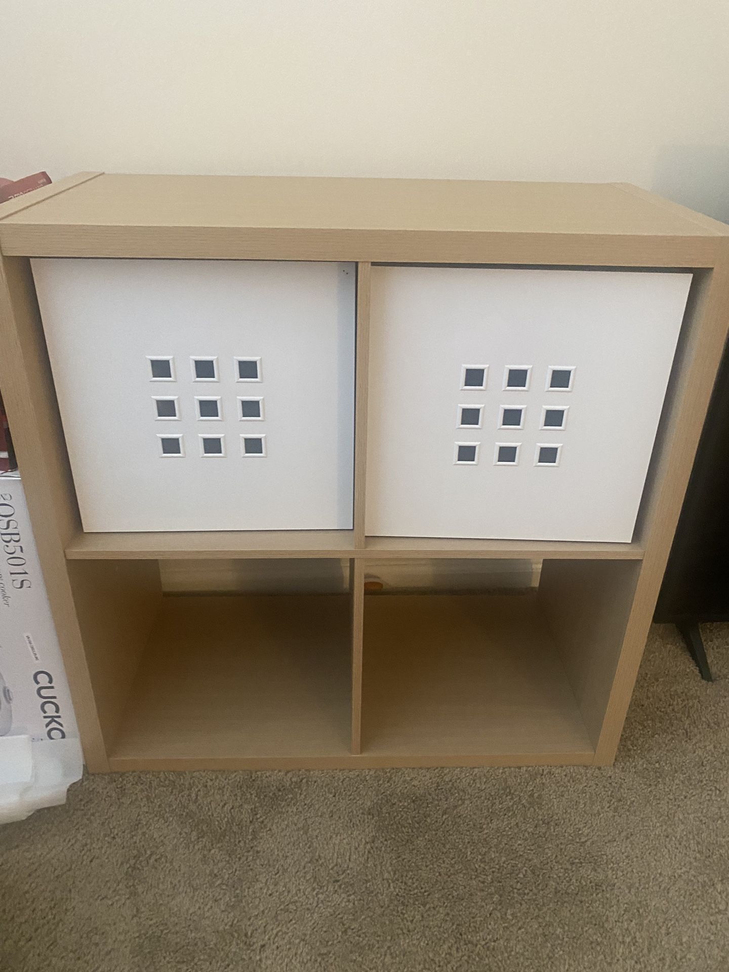 Bookshelf With 2 Bins