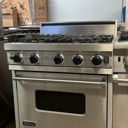 Viking 30”Wide Gas Range Stove Stainless Steel 4Burners