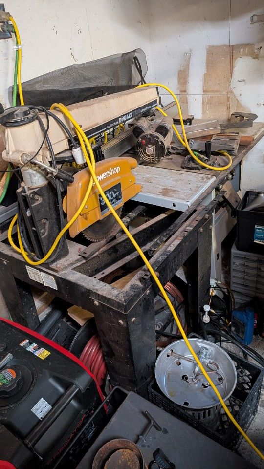 Table Saw And Radial Arm Saw