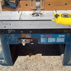 Router and table.
