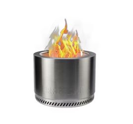 Smokeless 19.5-in W Stainless steel Round Portable Wood-Burning Fire Pit