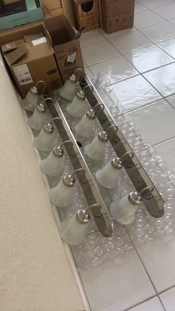 Ligthing 48 inch 6 Light Satin Nickel Traditional Bath Light