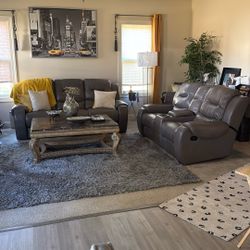 Love Seat & Sofa Recliner Set