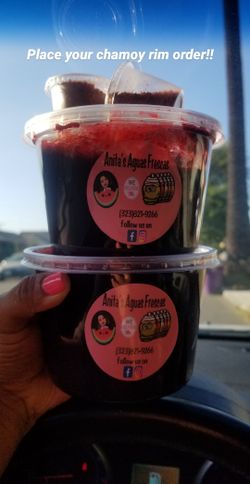 Chamoy Rim with your favorite agua fresca