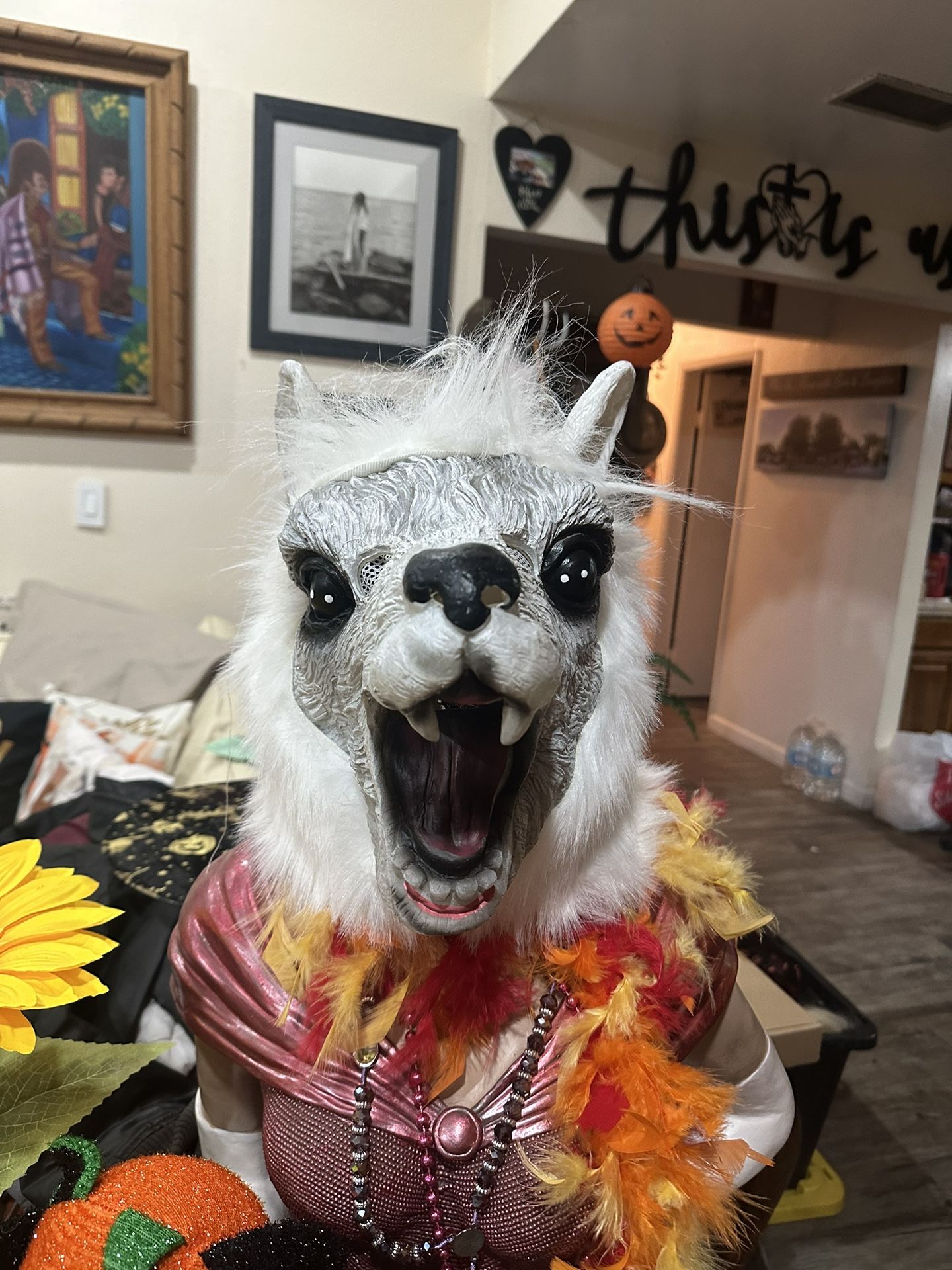 Scary wolf mask