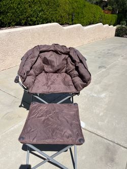 Padded Camping Chairs with Ottomans (4 Sets - $40 Each)
