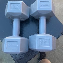 10 Pound Plastic Tko Dumbbells