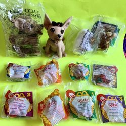 lot MCDONALDS TACO BELL CHIHUAHUA DOG HAPPY MEALS ‼️ price Is FIRM ‼️