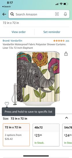 Elephant Shower Curtain