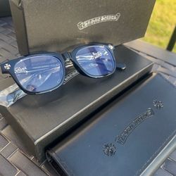 Chrome heart glasses