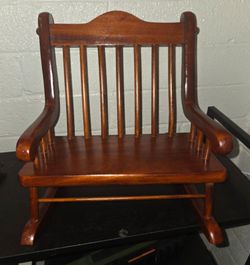 Wood Rocking Doll Loveseat, Bench