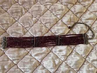 Garnet and Hematite Choker Necklace