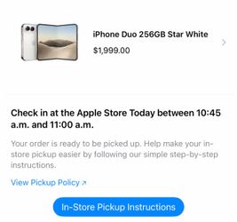 iPhone Duo Star White 256GB - Brand New Unlocked