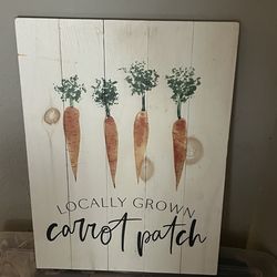 Wall decor carrot patch kitchen decoration