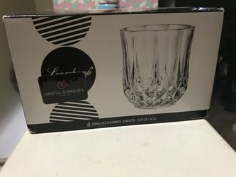 4 Pc glass cristal d arques brand new in abox