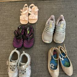 Size 11, 12, and 13 girl shoes