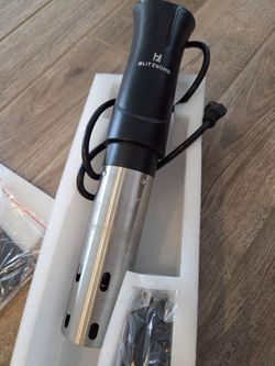 BLITZHOME Sous Vide Immersion Circulator Electric, Black/Silver Stainless Steel