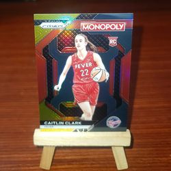 2024 Panini Prizm Monopoly WNBA Caitlin Clark RC Black Gold /5 PSA 10 GEM? CLEAN