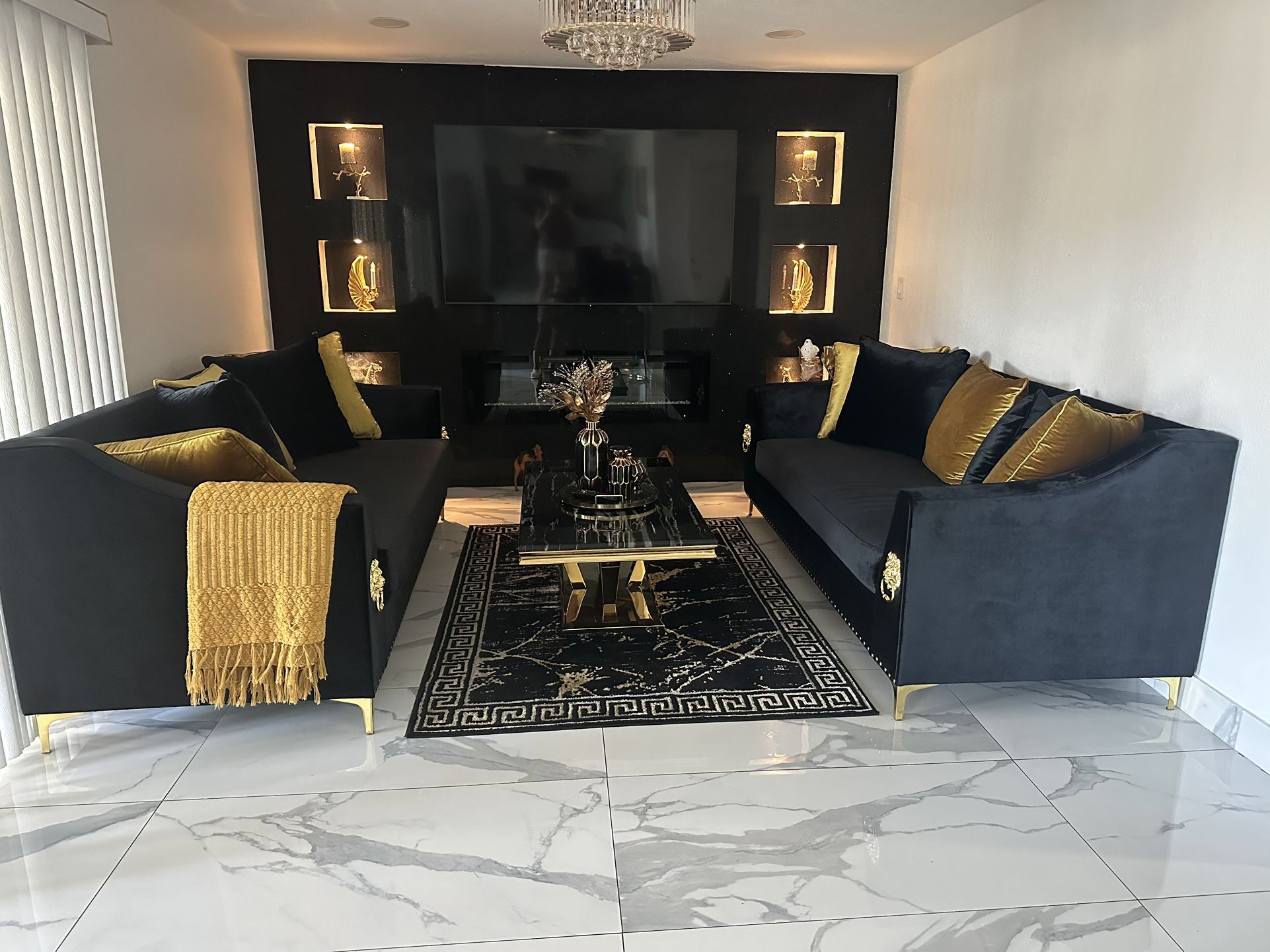 2 Peices Sofas Set