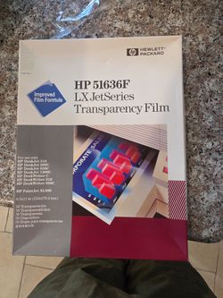 HP 51636F LX JetSeries Transparency  Film