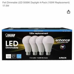 Feit Dimmable LED 5000K Daylight 4-Pack (100W Replacement) 17.5W