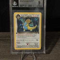 Dark Dragonite 1st Edition Holo BGS 9