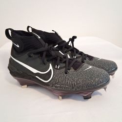 Nike Alpha Huarache NXT Black White Metal Baseball Cleats