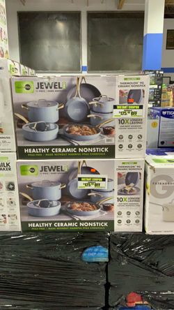 GreenPan Jewel Pro 11-Piece Ceramic Nonstick Cookware Set $125